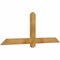 Ekena Millwork Eugene Rough Sawn Timber Gable Bracket, Western Red Cedar, 60"W x 22"H x 2"D x 4"F, 9/12 Pitch GBW060X22X0204EUG00RWR - alternate 4